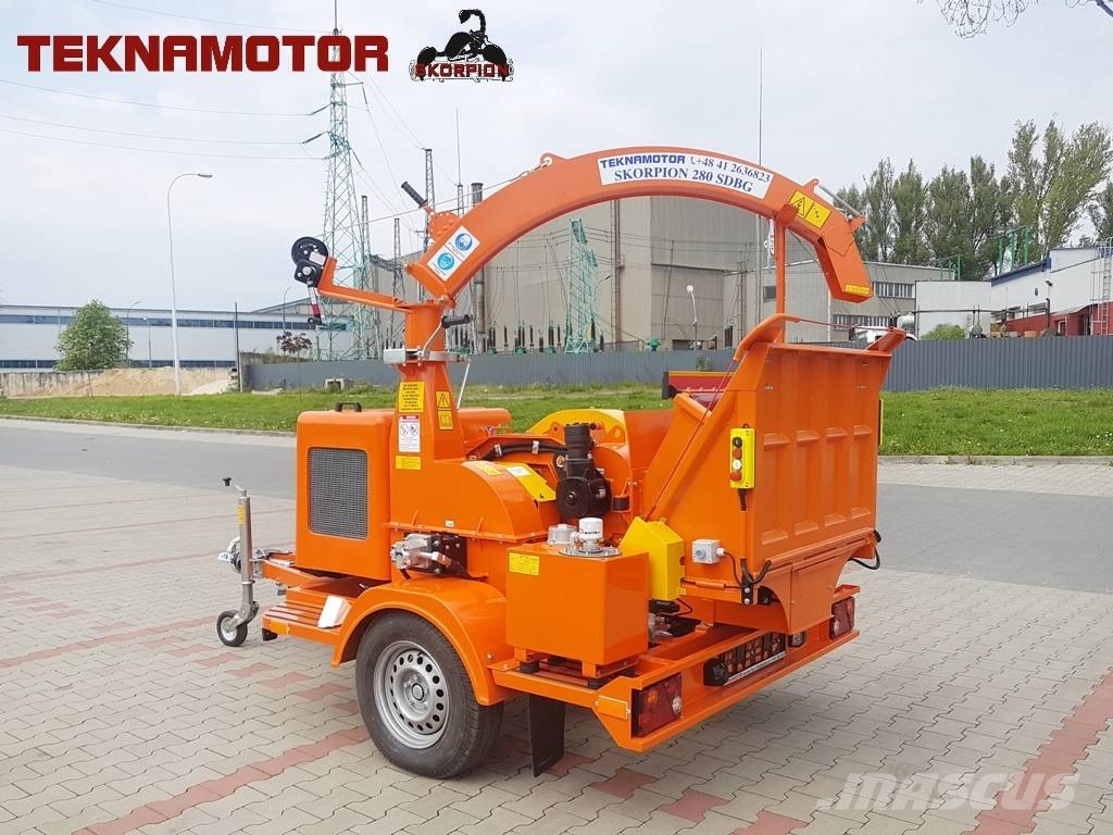 Teknamotor SKORPION 280 SDBG Holzhäcksler Häcksler Rębak Wood Trituradoras de madera