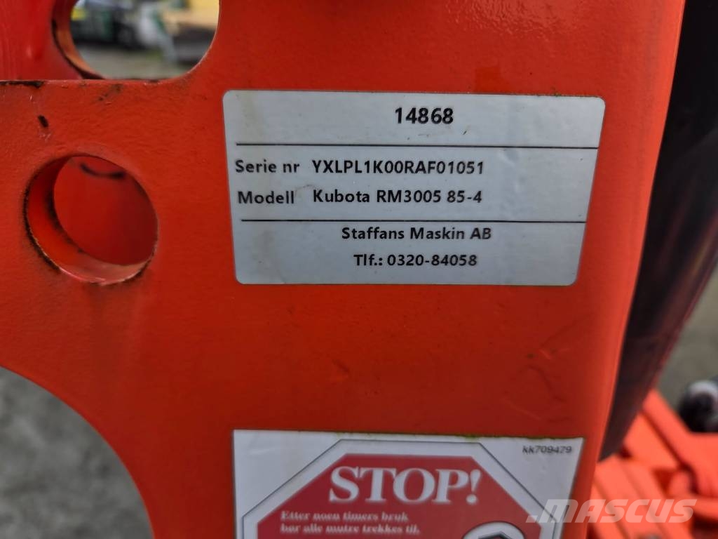 Kubota RM 3005 V 85-4 محاريث عكسية