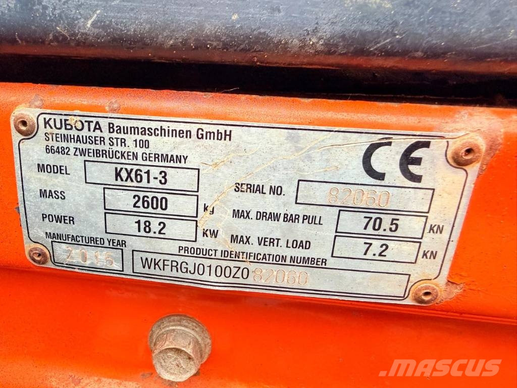 Kubota KX 61-3 Miniescavatori