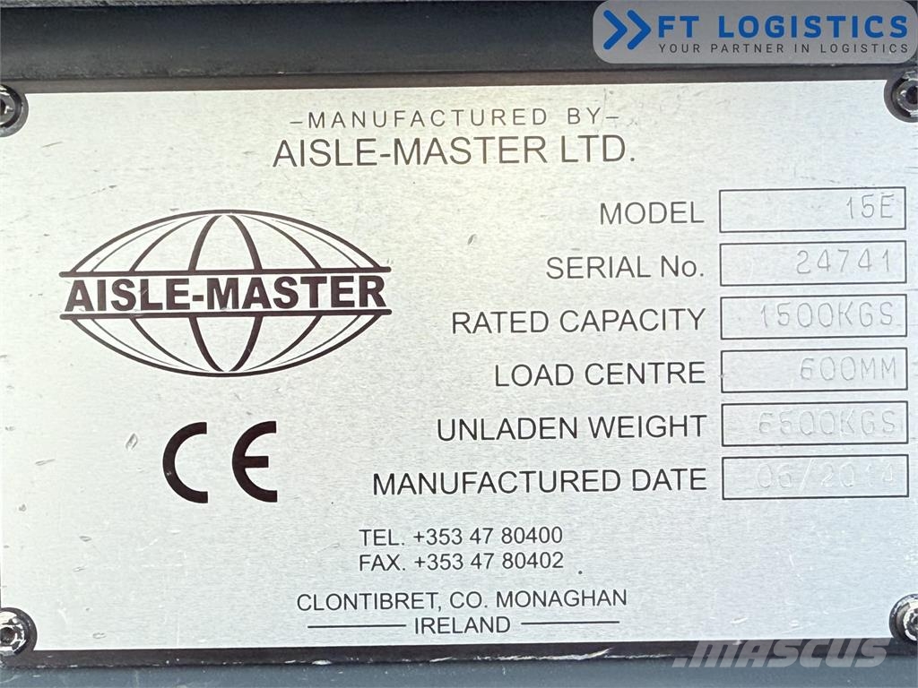 Aisle-Master AISLE MASTER 15E | NEW BATTERY!!! | TRIPLEX 6650MM Montacargas para pasillo estrecho