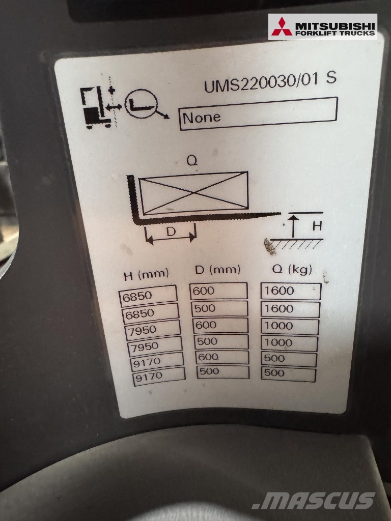 UniCarriers 160DTFVRF917UMS - 3086 Std. Reach truck