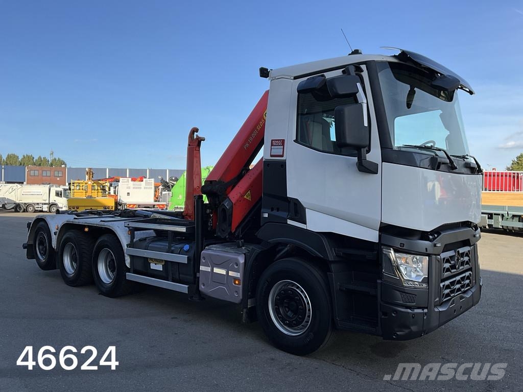 Renault C 460 8x4 Euro 6 Palfinger 19 Tonmeter laadkraan Konksliftveokid