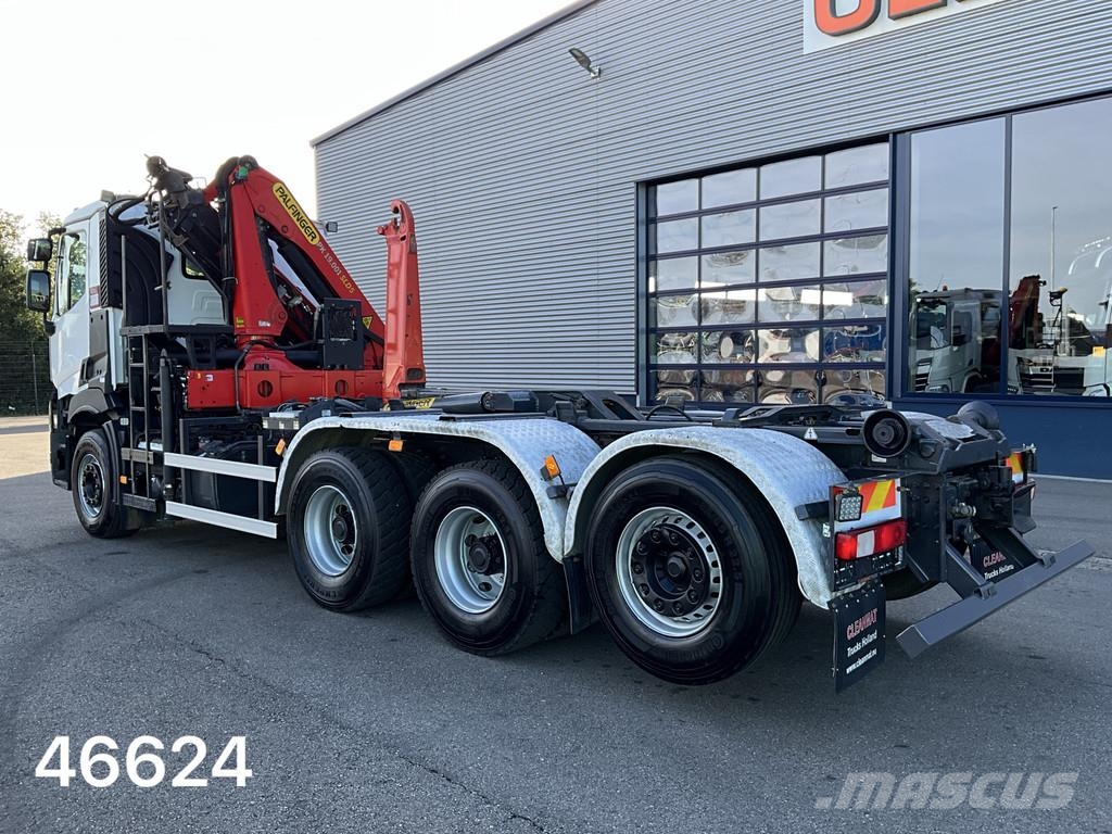 Renault C 460 8x4 Euro 6 Palfinger 19 Tonmeter laadkraan Abrollkipper