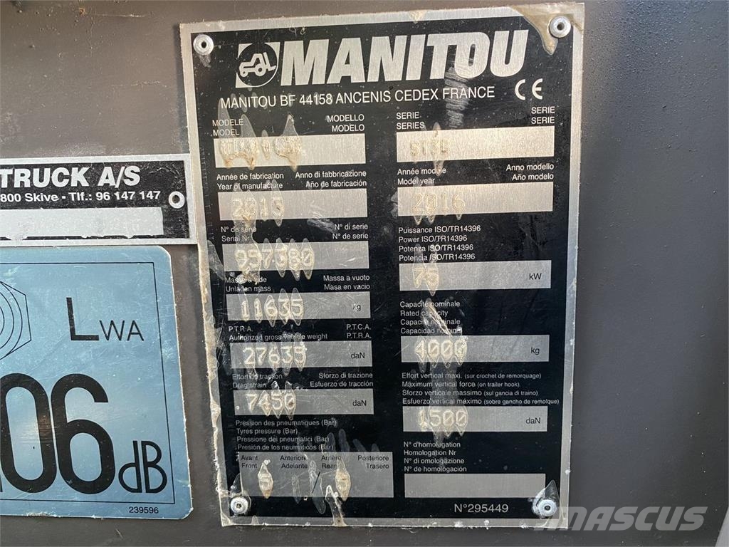 Manitou MT1440A ST3B Телескопические погрузчики