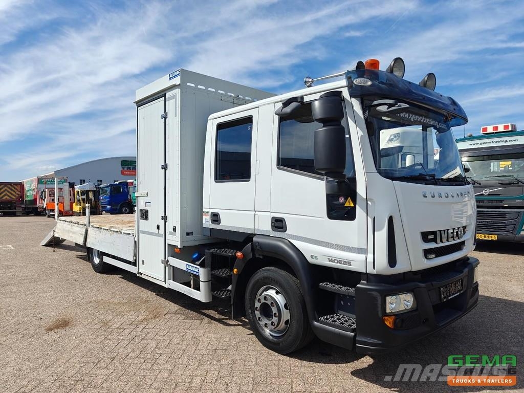 Iveco 140E25 EuroCargo 4x2 Double Cab (7pers) Euro 6 - 6 شاحنات مسطحة/مفصلية الجوانب
