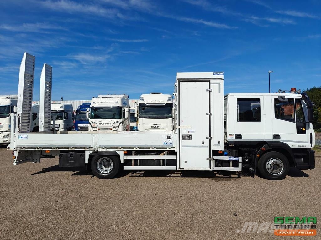 Iveco 140E25 EuroCargo 4x2 Double Cab (7pers) Euro 6 - 6 شاحنات مسطحة/مفصلية الجوانب