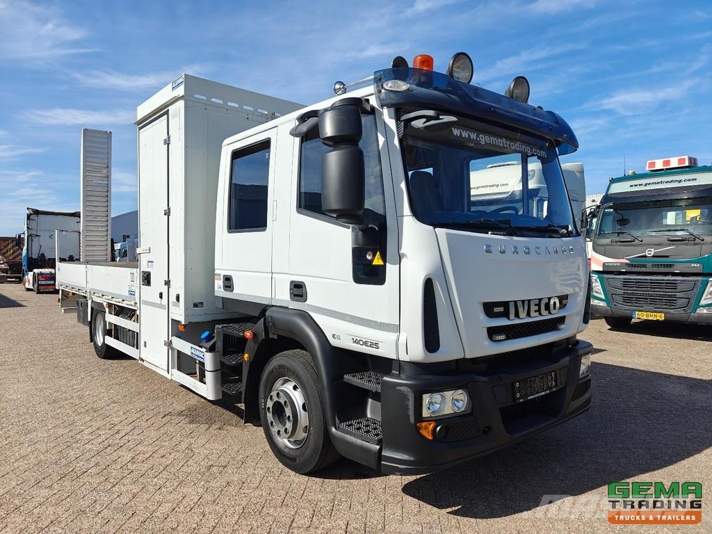 Iveco 140E25 EuroCargo 4x2 Double Cab (7pers) Euro 6 - 6 شاحنات مسطحة/مفصلية الجوانب