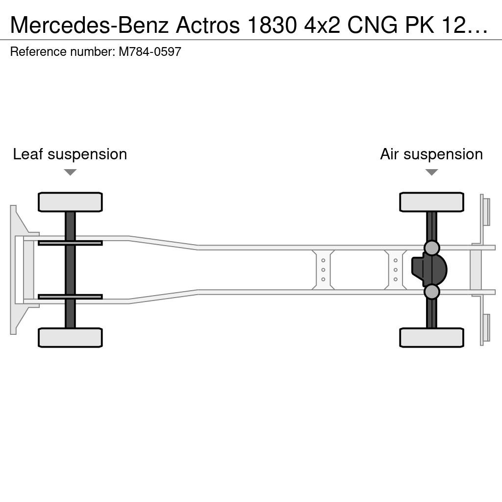 Mercedes-Benz Actros 1830 4x2 CNG PK 12.501 / BOX L=7197 mm Camiones grúa