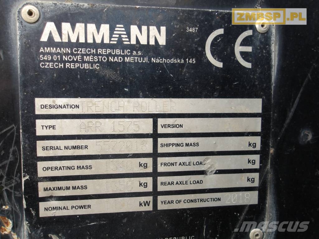 Ammann ARR 1575 Tandemové válce