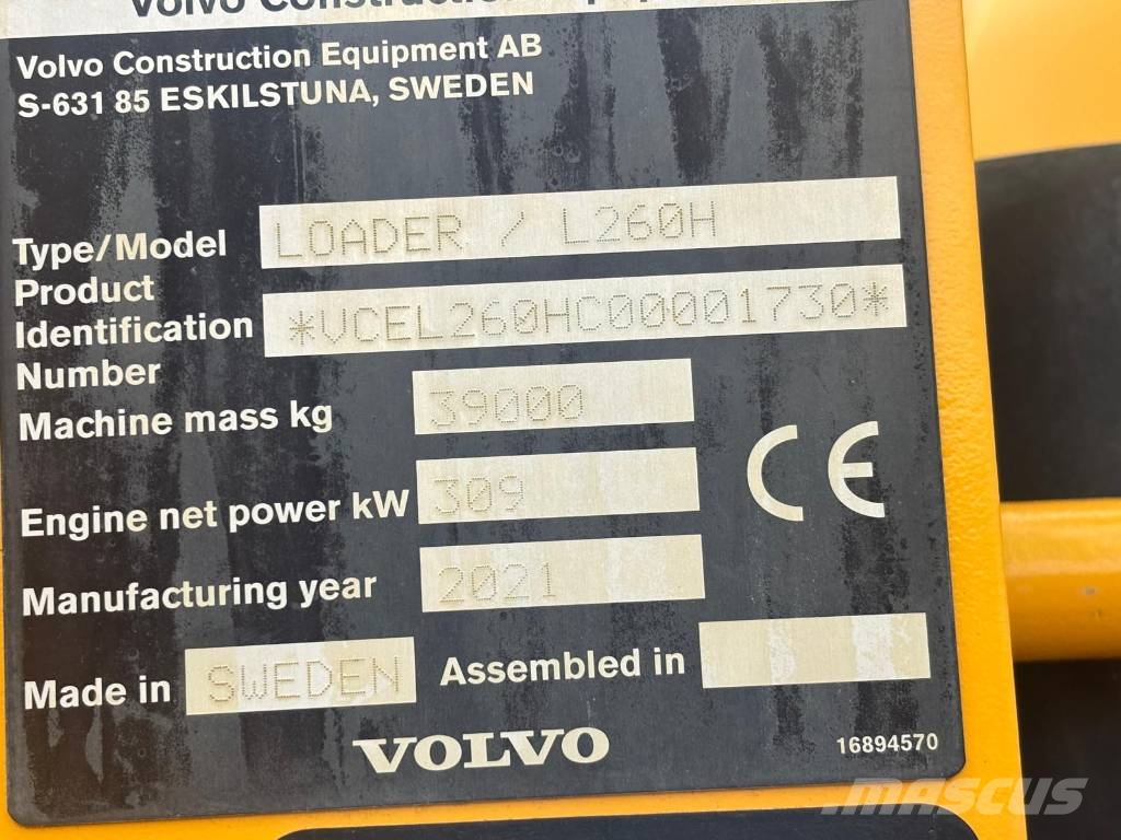 Volvo L 260 H Incarcator pe pneuri