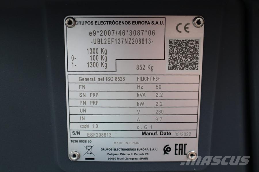 Atlas Copco Hilight H6+ Valid inspection, Max Boom Height 8m, أبراج خفيفة