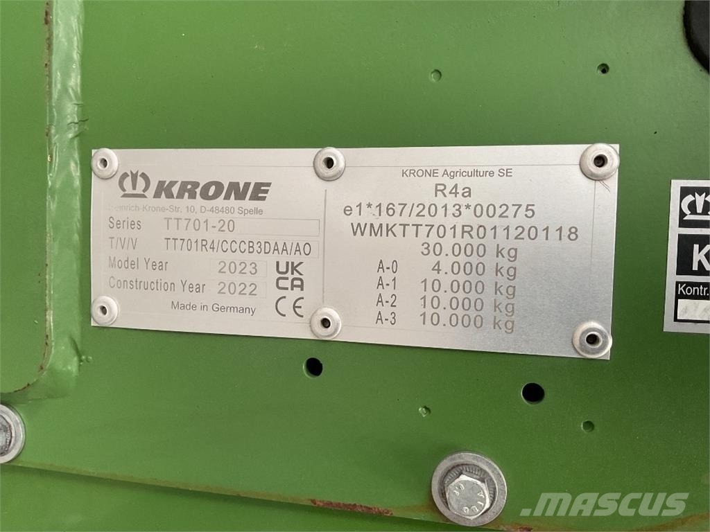 Krone TX 560 معدات التعامل مع المواد ووضعها