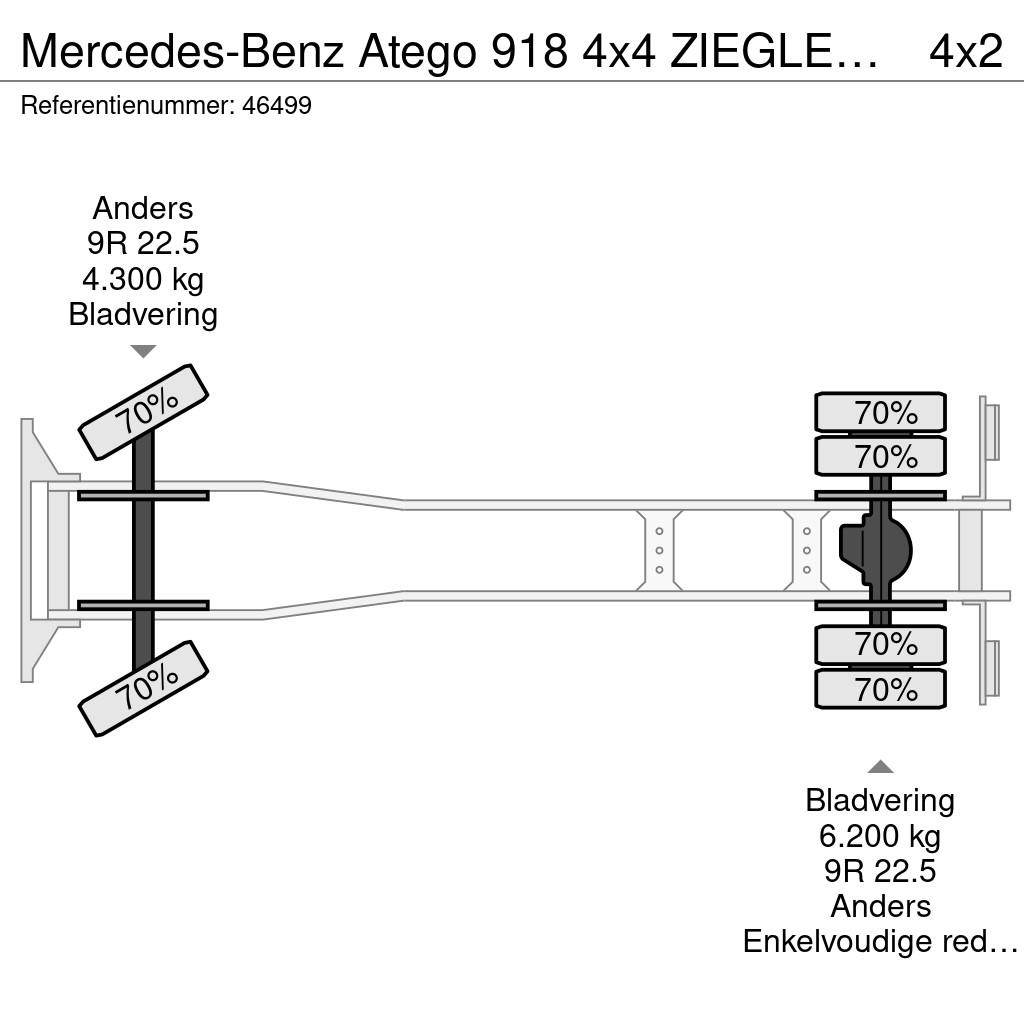 Mercedes-Benz Atego 918 4x4 ZIEGLER Feuerwehr / materiaalwagen J Camiones de bomberos