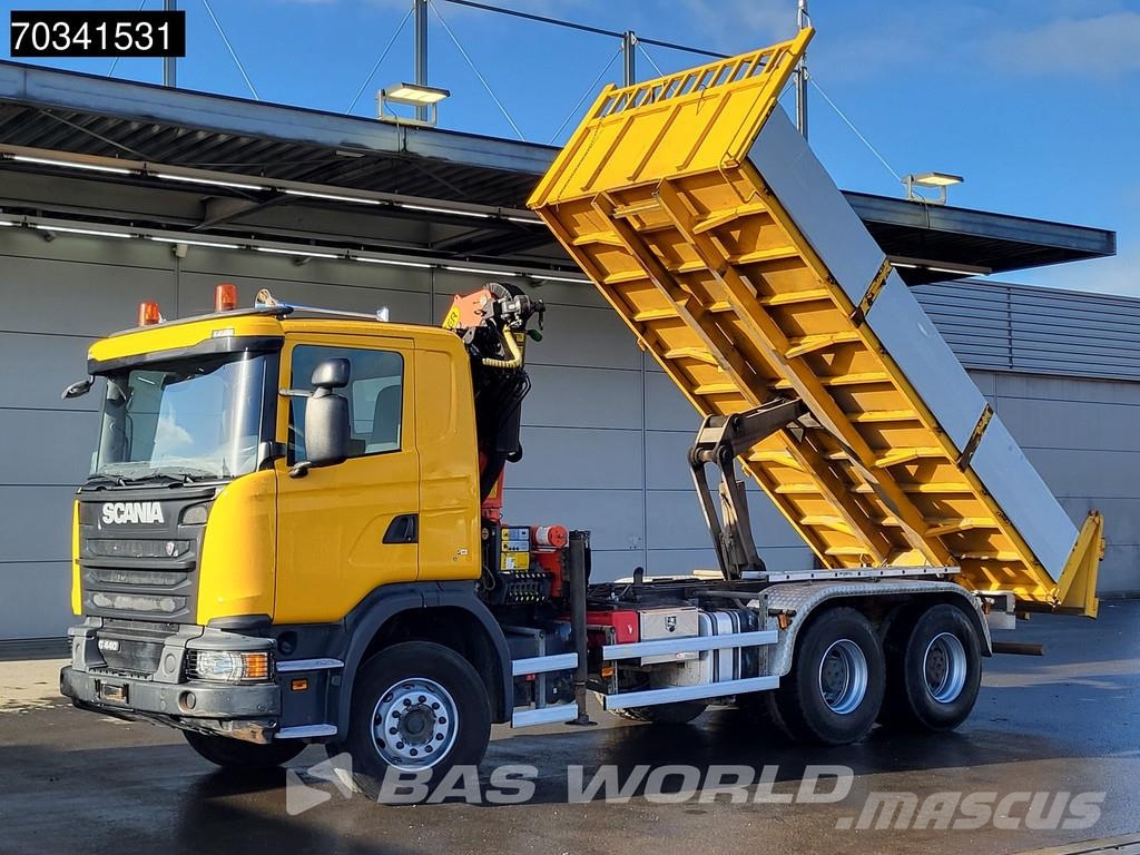 Scania G440 G 6X4 Palfinger PK18002 EH Crane Kran 7m3 Tip Грузовики-Самосвалы