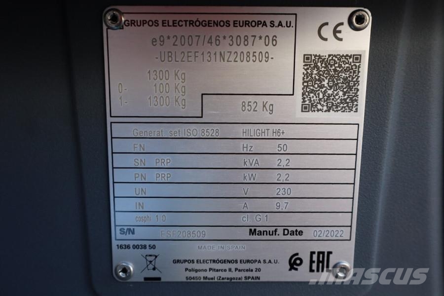 Atlas Copco Hilight H6+ Valid inspection, Max Boom Height 8m, أبراج خفيفة