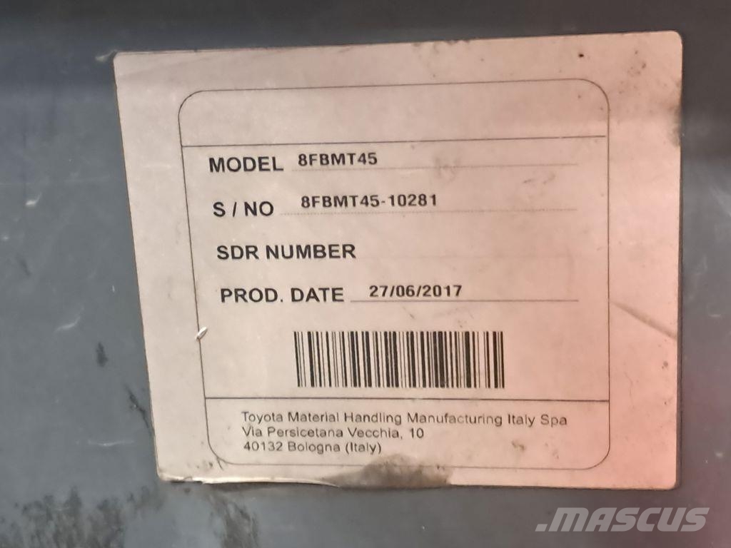 Toyota 8FBMT45 Električni viličarji