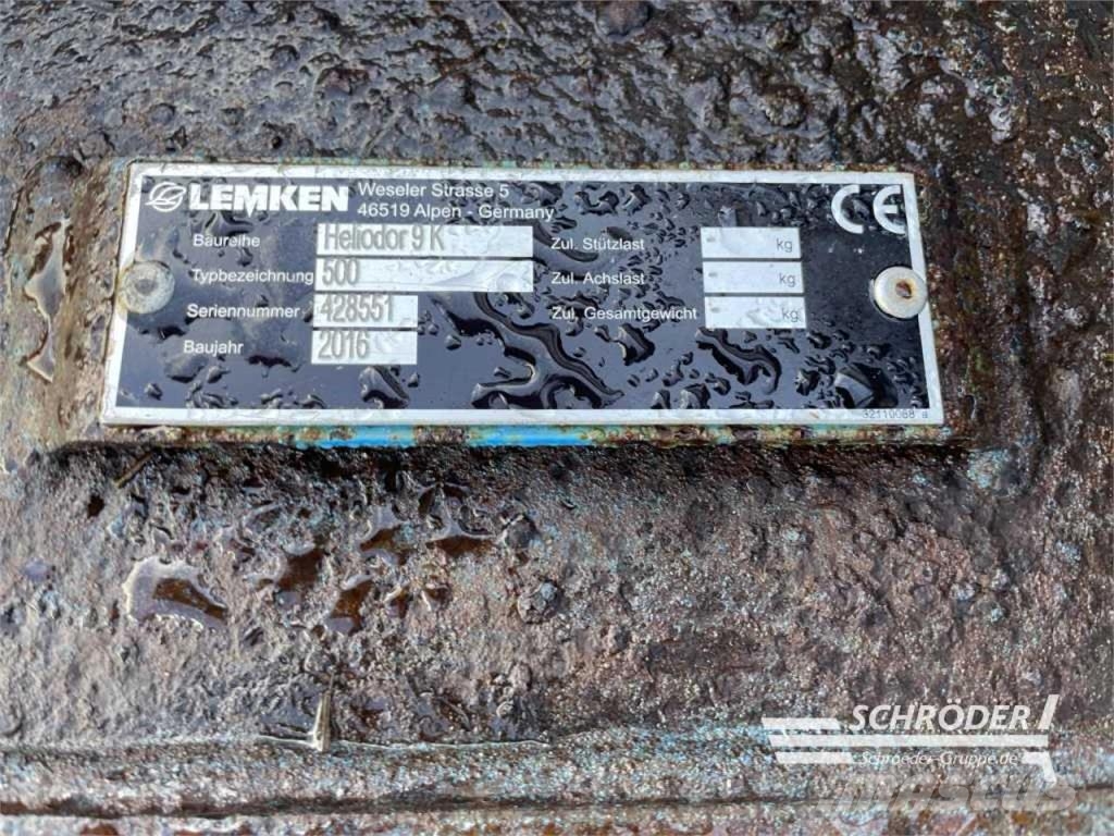 Lemken HELIODOR 9/500 K Kolutne brane