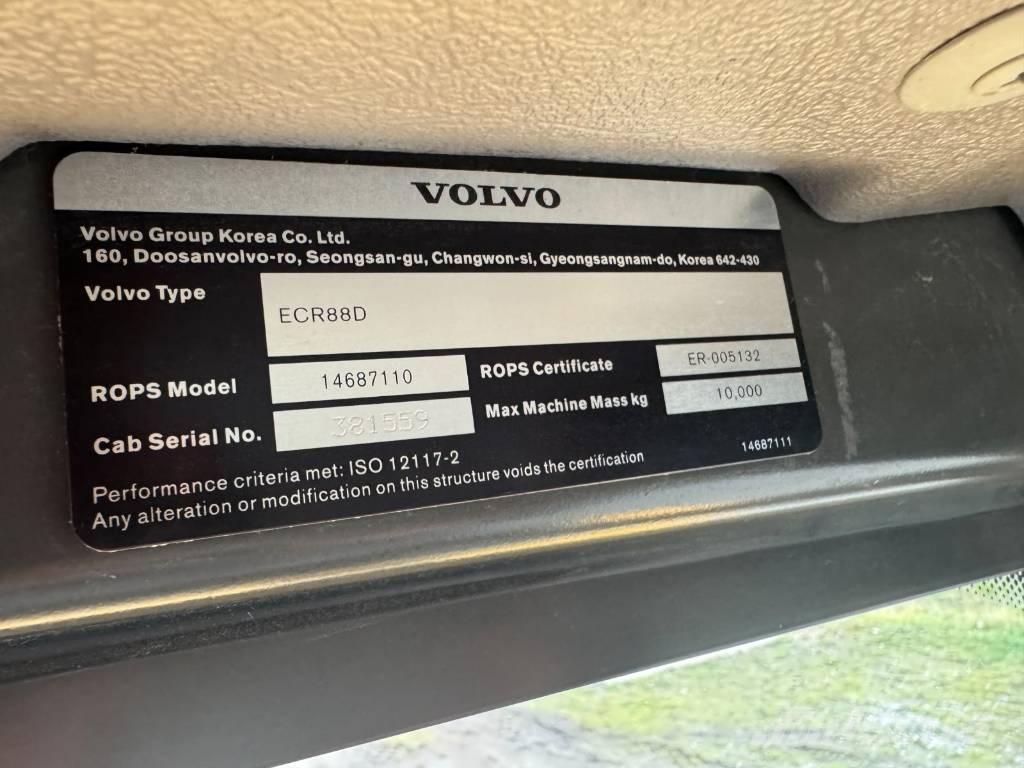 Volvo ECR 88 D Midi ekskavatörler 7 - 12 t