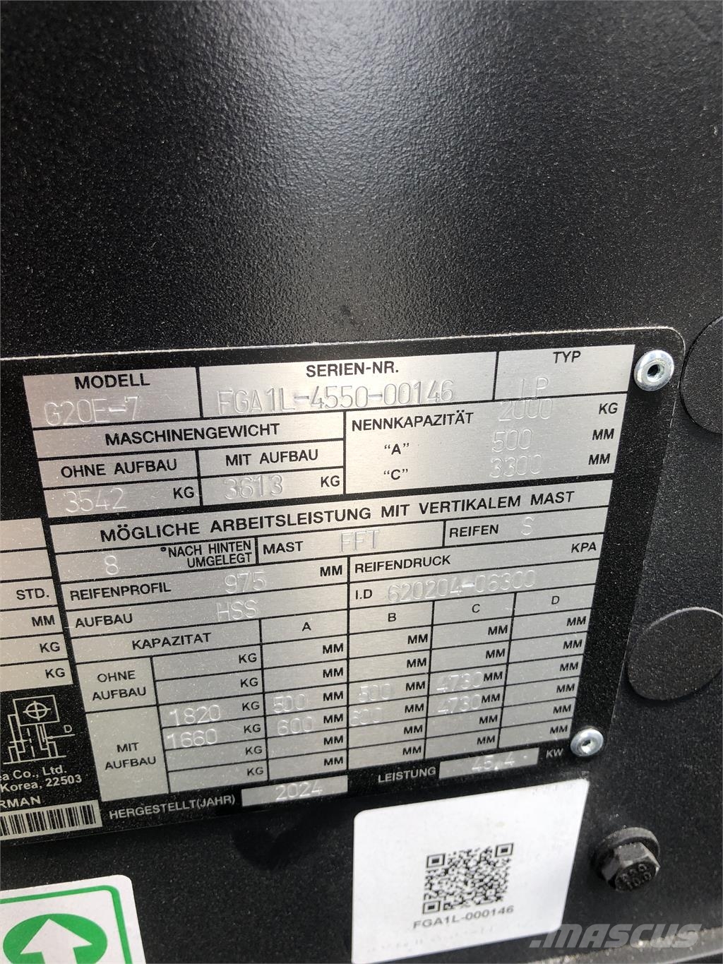 Bobcat G20E-7 Finanzierung 48Monate 0% Zins شاحنات LPG