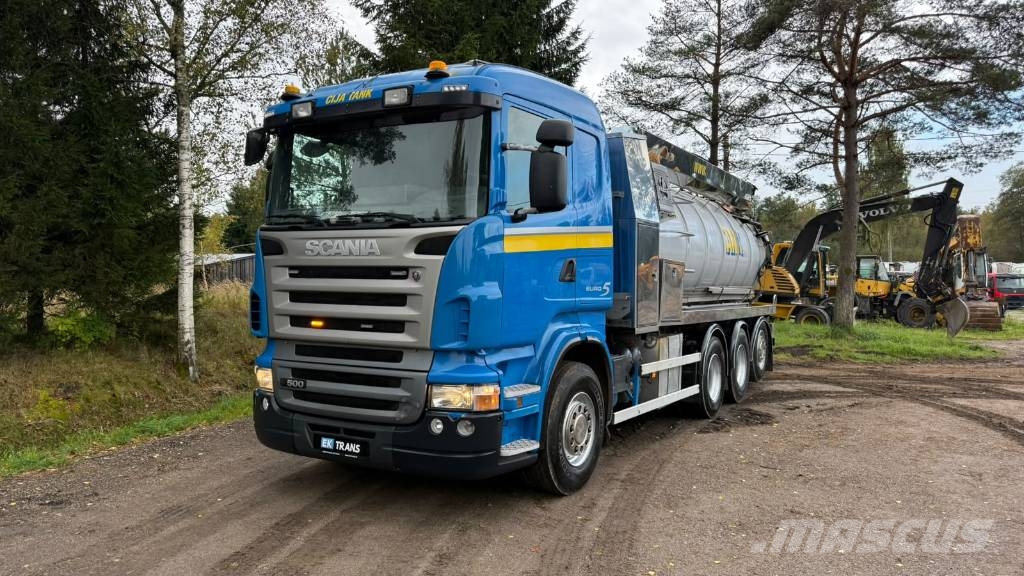Scania R 500 EURO5 8x4 Kombinētās vakumsūkņa mašīnas