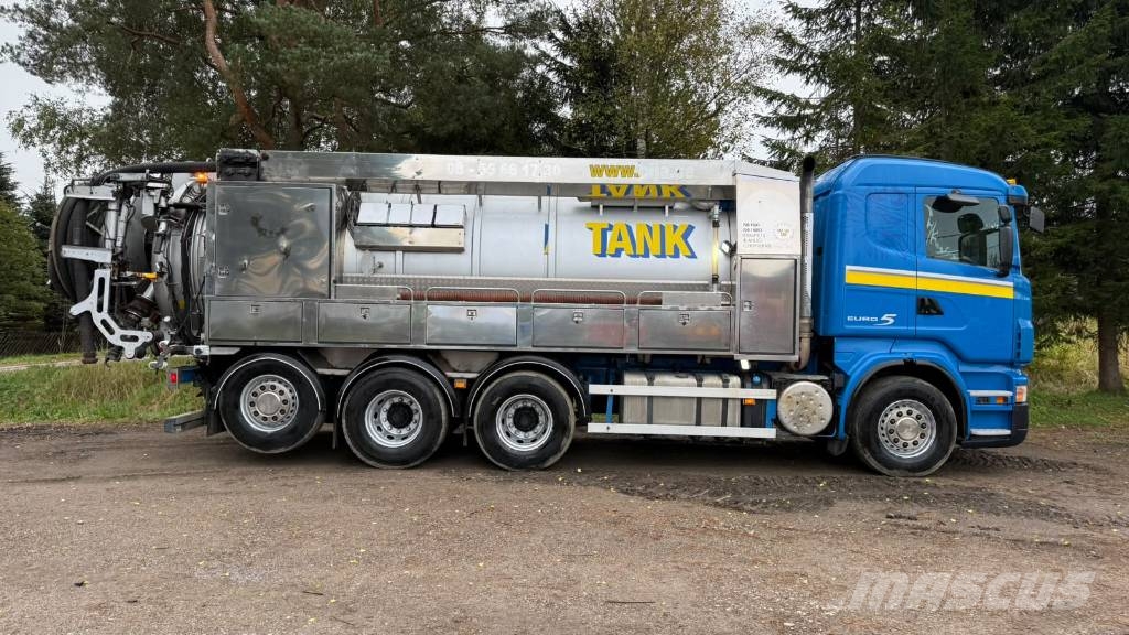 Scania R 500 EURO5 8x4 Kombinētās vakumsūkņa mašīnas