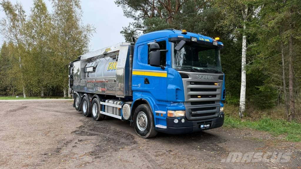 Scania R 500 EURO5 8x4 Kombinētās vakumsūkņa mašīnas