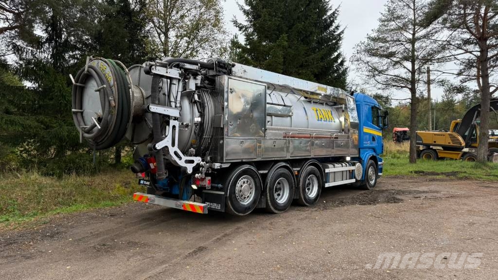 Scania R 500 EURO5 8x4 Kombinētās vakumsūkņa mašīnas