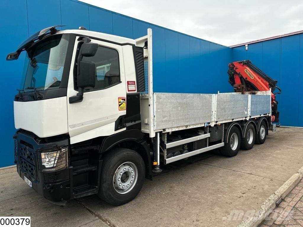Renault C 430 8x4 EURO 6, Palfinger, Remote, JIB Camion plateau
