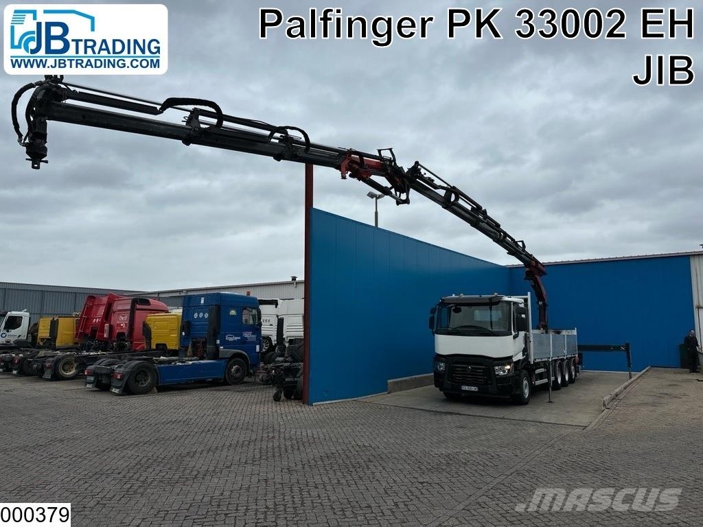 Renault C 430 8x4 EURO 6, Palfinger, Remote, JIB Camion plateau