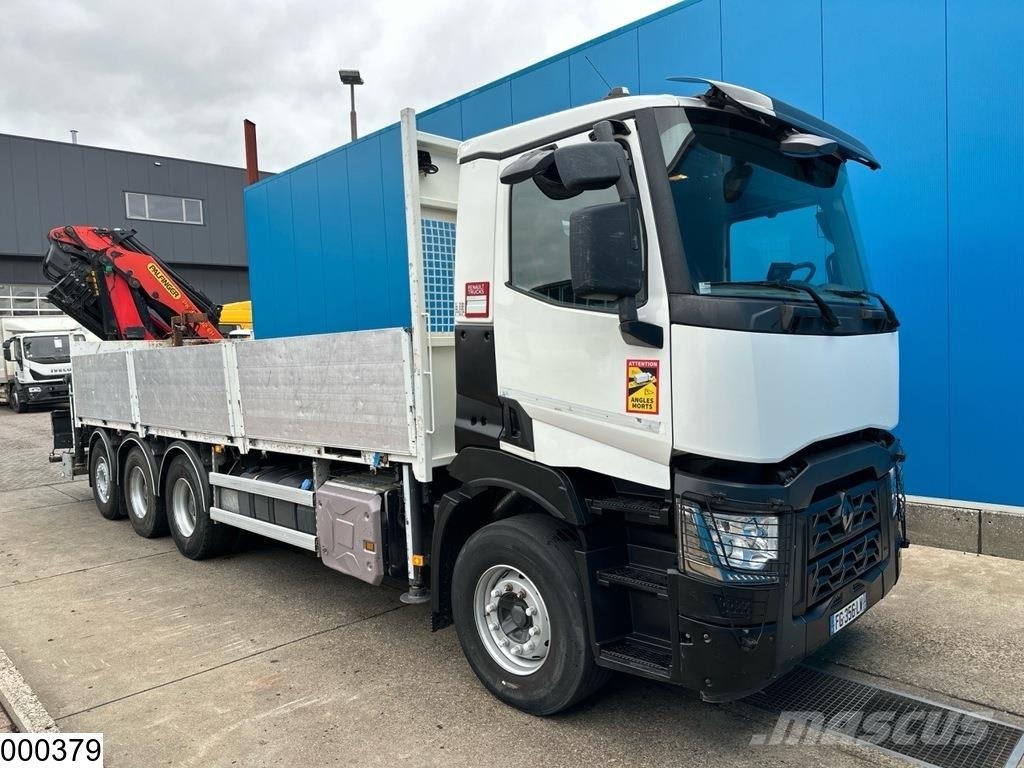 Renault C 430 8x4 EURO 6, Palfinger, Remote, JIB Camion plateau
