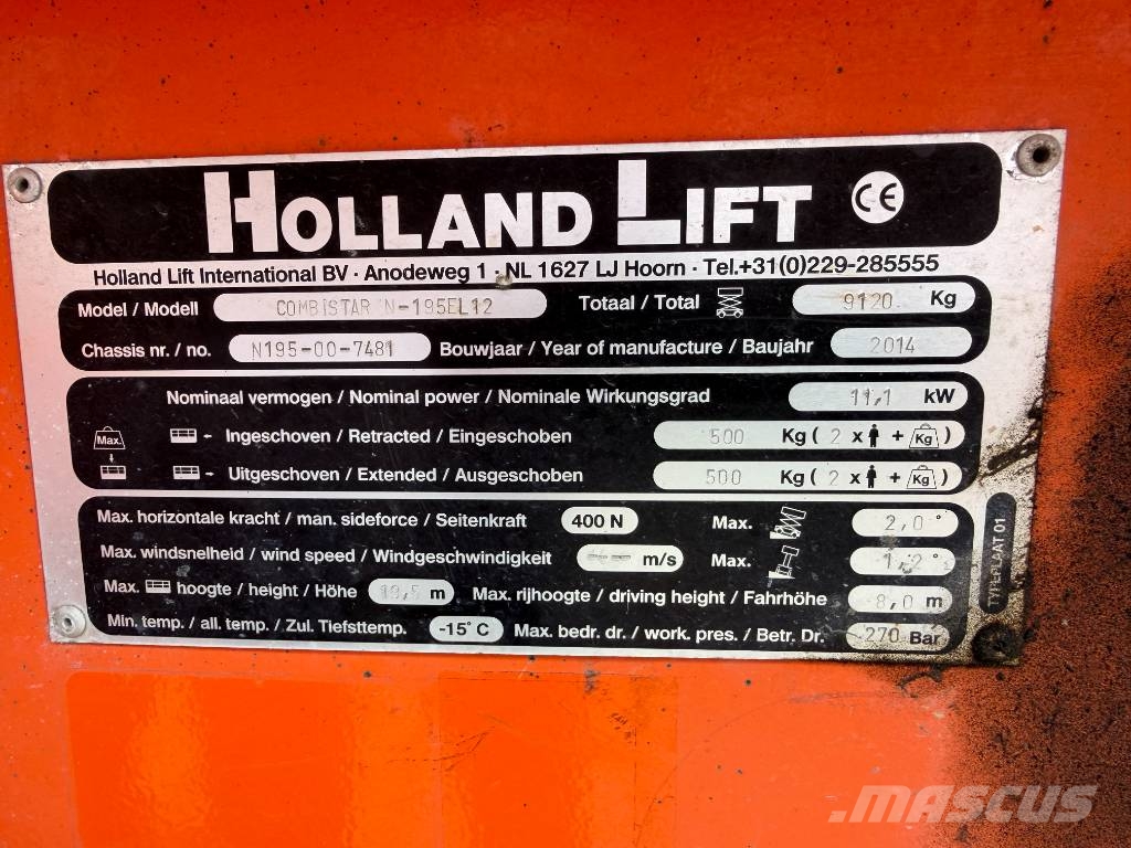 Holland Lift N 195 EL12 Ανυψωτήρες ψαλιδωτής άρθρωσης