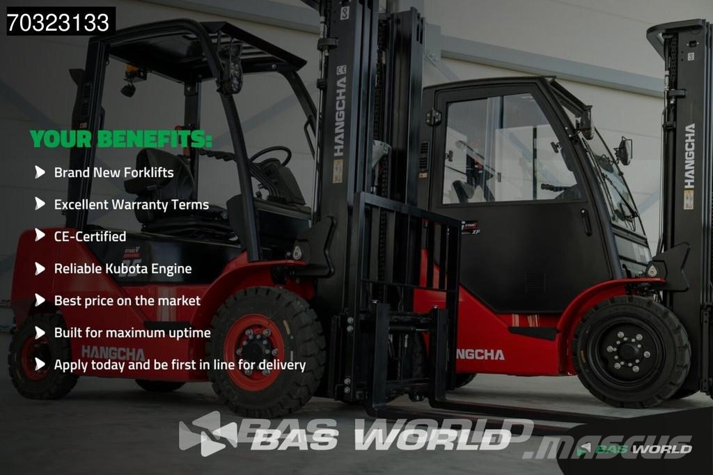 Hangcha CPCD35 FACTORY WARRANTY – KUBOTA ENGINE - CE شاحنات الديزل