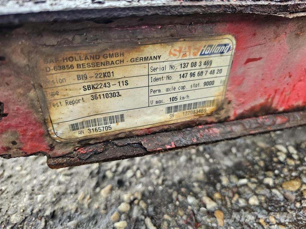 SAF B19-22K01 TRAILER AXLE DISC Axles