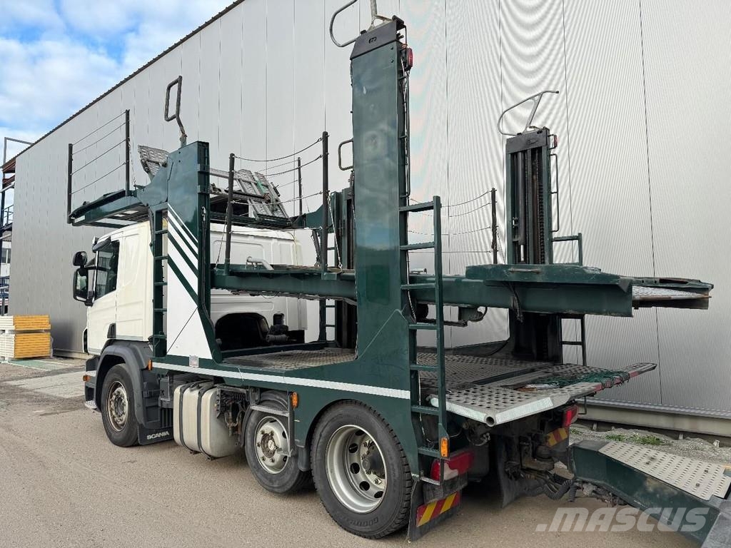 Scania P410 RHD 6X2 EURO 6 + HUNWICK 3 AXLE TRAILER Evakuatori