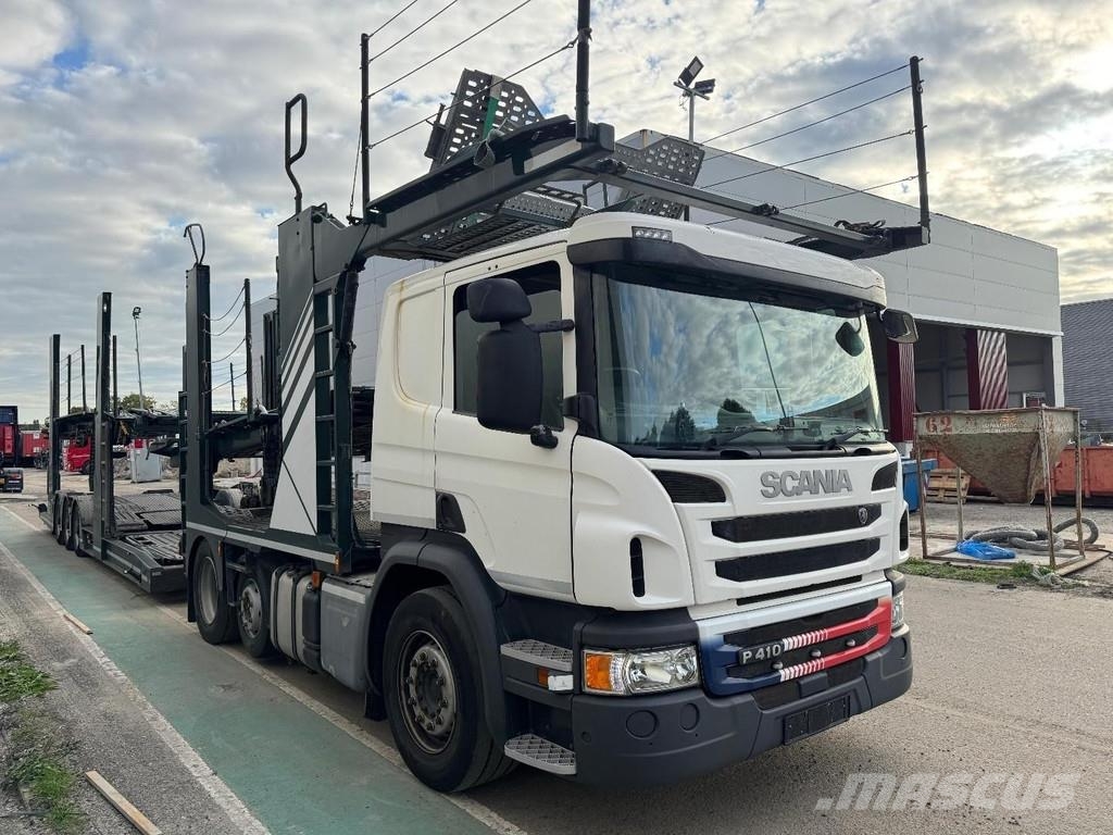 Scania P410 RHD 6X2 EURO 6 + HUNWICK 3 AXLE TRAILER Evakuatori