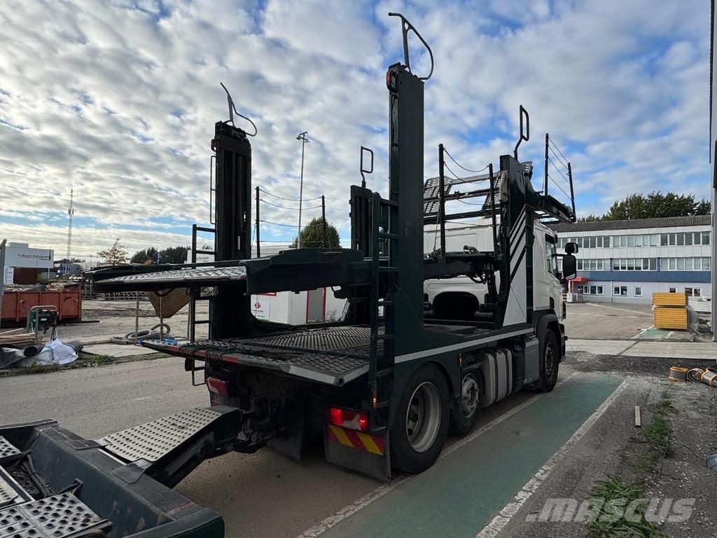 Scania P410 RHD 6X2 EURO 6 + HUNWICK 3 AXLE TRAILER Evakuatori