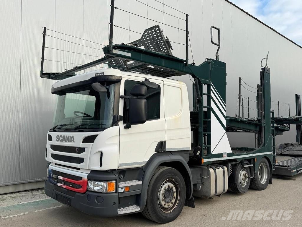 Scania P410 RHD 6X2 EURO 6 + HUNWICK 3 AXLE TRAILER Evakuatori