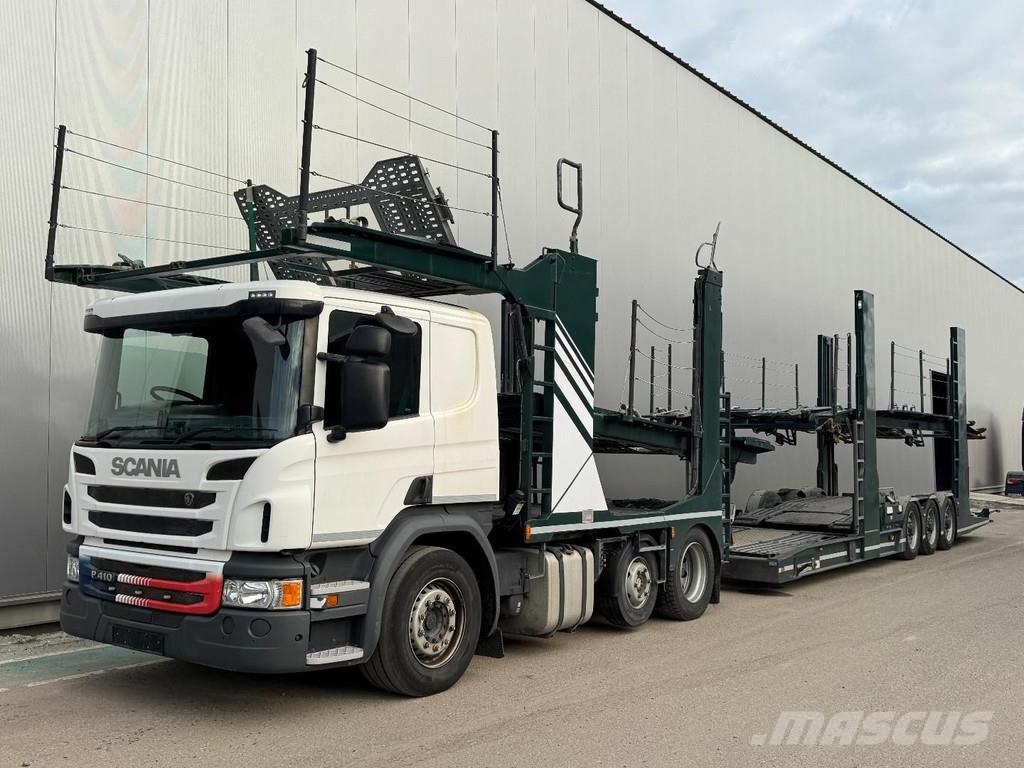 Scania P410 RHD 6X2 EURO 6 + HUNWICK 3 AXLE TRAILER Evakuatori