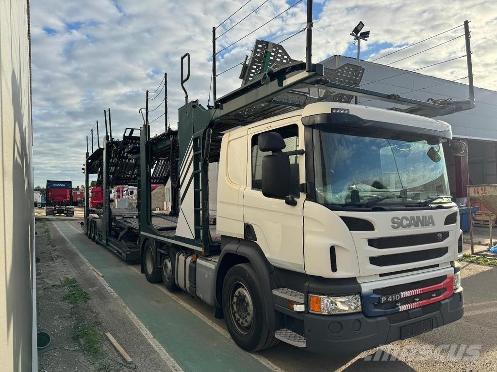 Scania P410 RHD 6X2 EURO 6 + HUNWICK 3 AXLE TRAILER Evakuatori