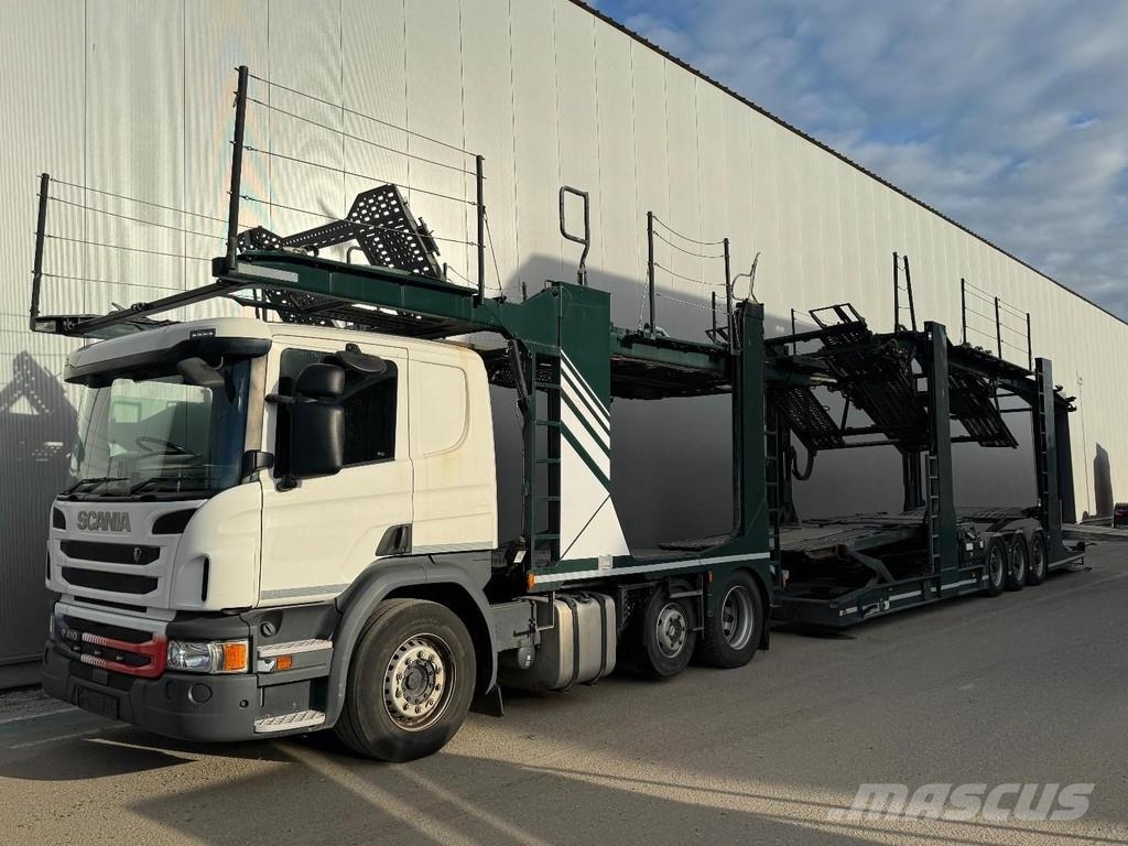 Scania P410 RHD 6X2 EURO 6 + HUNWICK 3 AXLE TRAILER Evakuatori