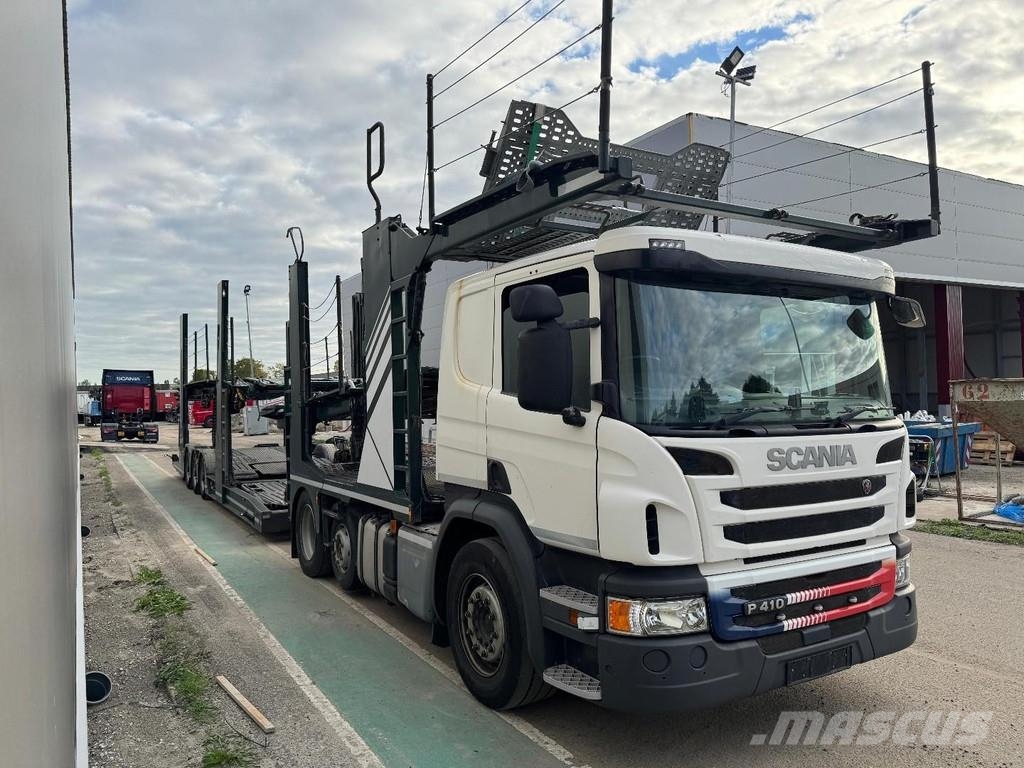 Scania P410 RHD 6X2 EURO 6 + HUNWICK 3 AXLE TRAILER Evakuatori