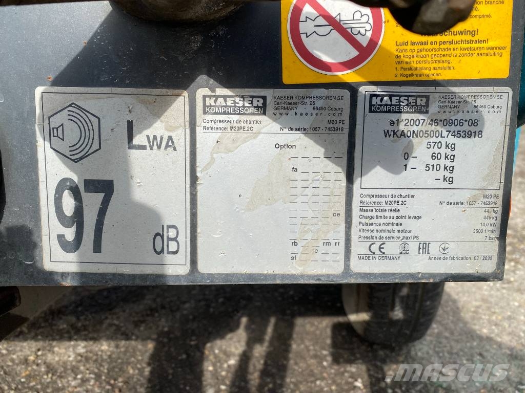 Kaeser M20PE 1er Main endommagé Compresoras