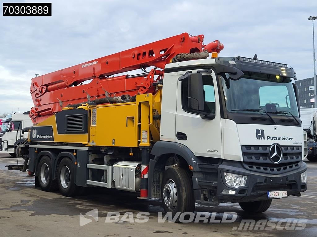 Mercedes-Benz Arocs 2640 Arocs 6X4 Belgium Truck 36mtr Putzmeist مضخات خرسانة