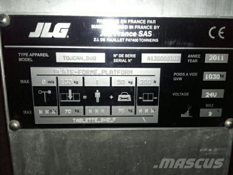 JLG TOUCAN DUO رافعات ومنصات أخرى
