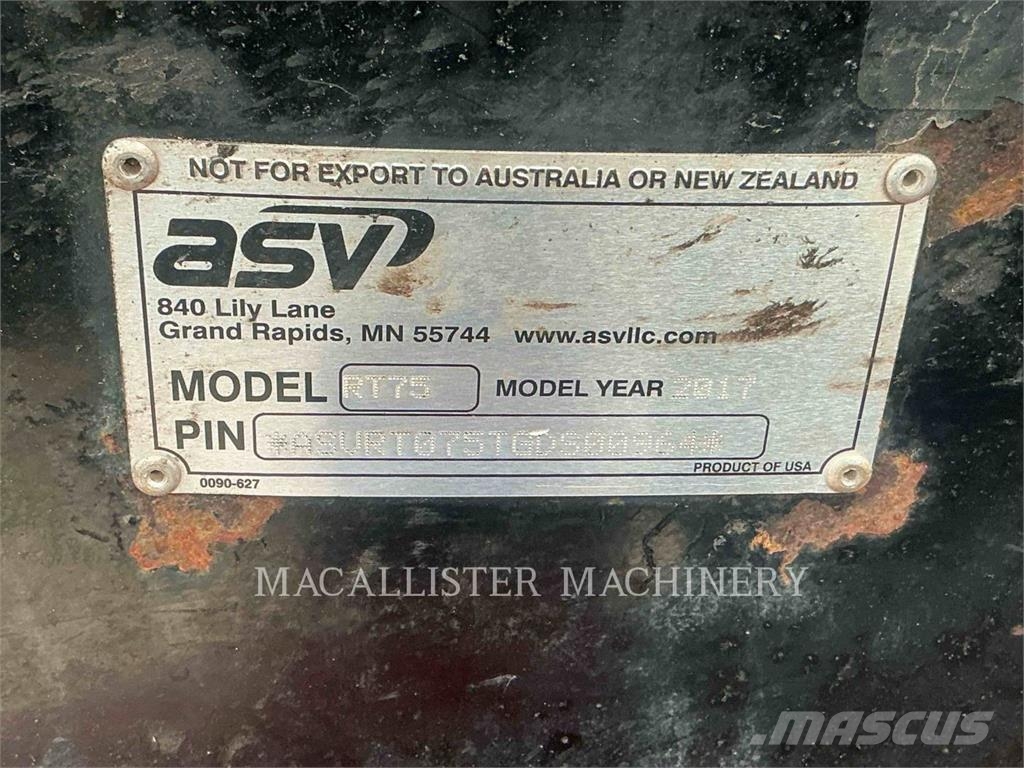 ASV RT75 Utovarivači gusjeničari