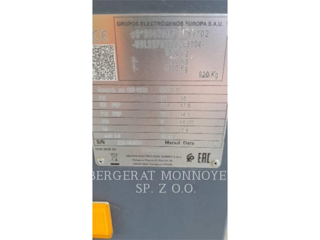 Atlas Copco QES20 Muud generaatorid