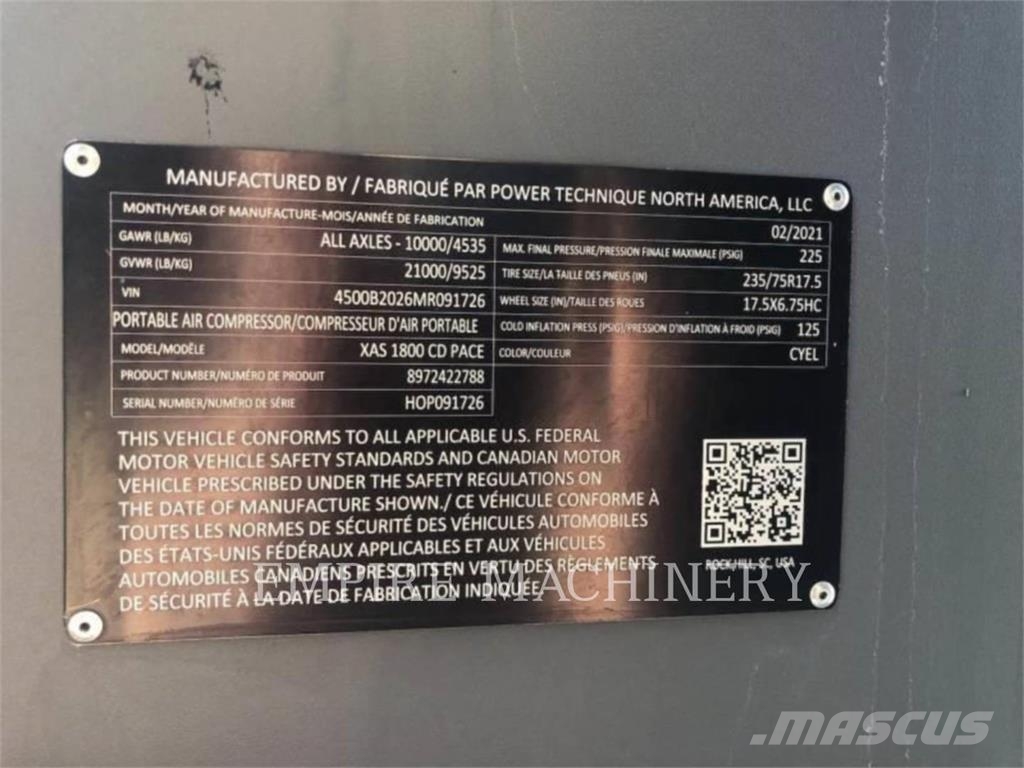 Atlas Copco XAS1800CD Compressors