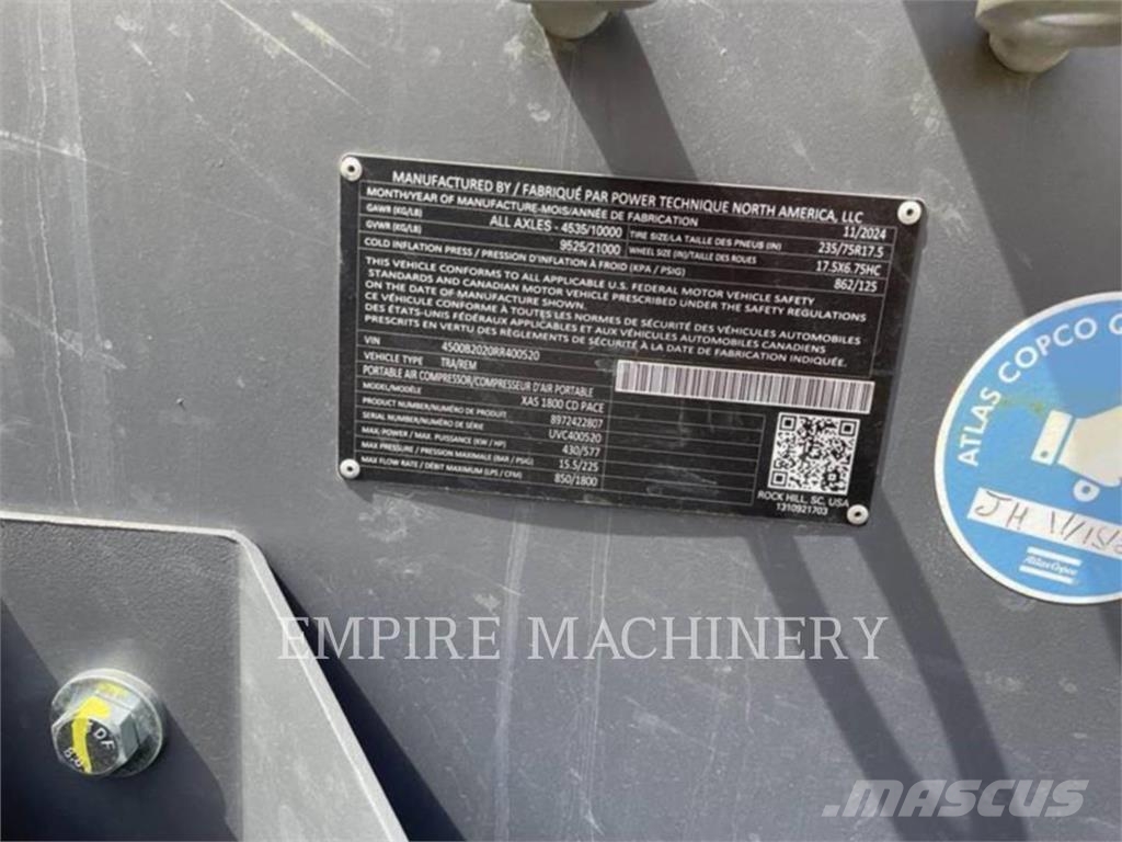 Atlas Copco XAS1800CD Συμπιεστές