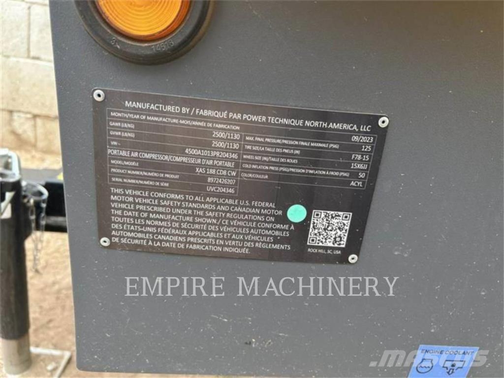 Atlas Copco XAS188CD 空氣壓縮機