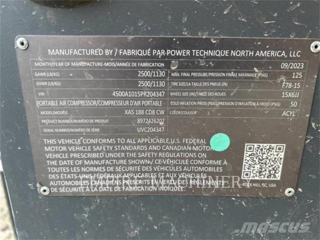 Atlas Copco XAS188CD Kompresori